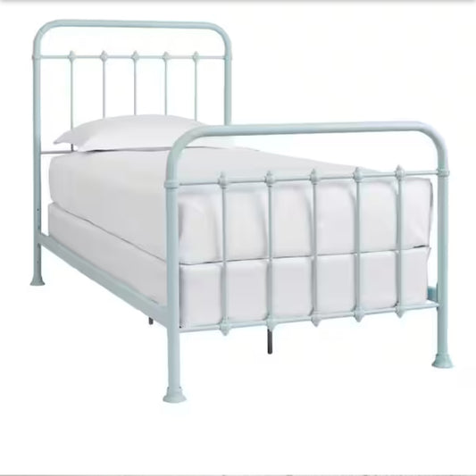 StyleWell
Dorley Sea Breeze Blue Metal Twin Bed (54 in. H x 43 in. W)