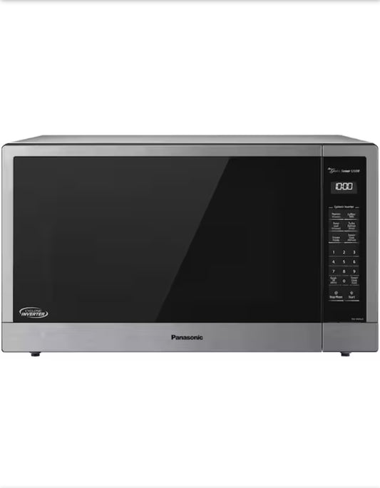 2.2 cu. ft. Countertop Microwave in Stainless Steel Built-in with Cyclonic Wave Inverter Technology and Sensor Cook, Panasonic