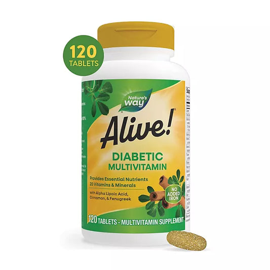 Nature's Way Alive! Diabetic Multivitamin Tablets, 120 ct.