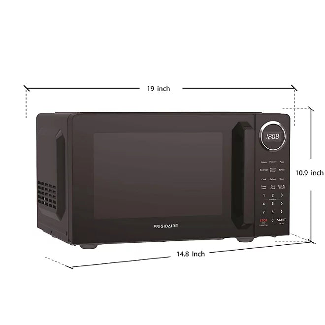 Frigidaire Black with Chrome 0.9 Cu. Ft. Microwave