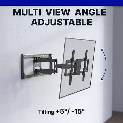 Member's Mark Full Motion Extended TV Wall Mount with Articulating Dual Swivel Arms for 32"- 98"* TVs