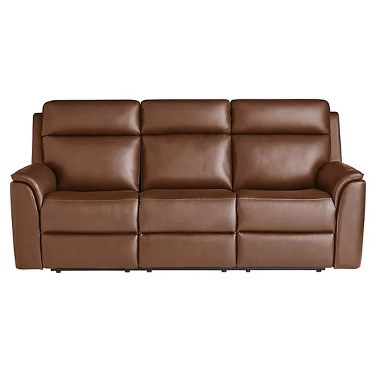 Member's Mark Lennox Leather Reclining Sofa, Brown