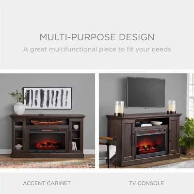 Member’s Mark Ridley Media Fireplace Console, Brown
