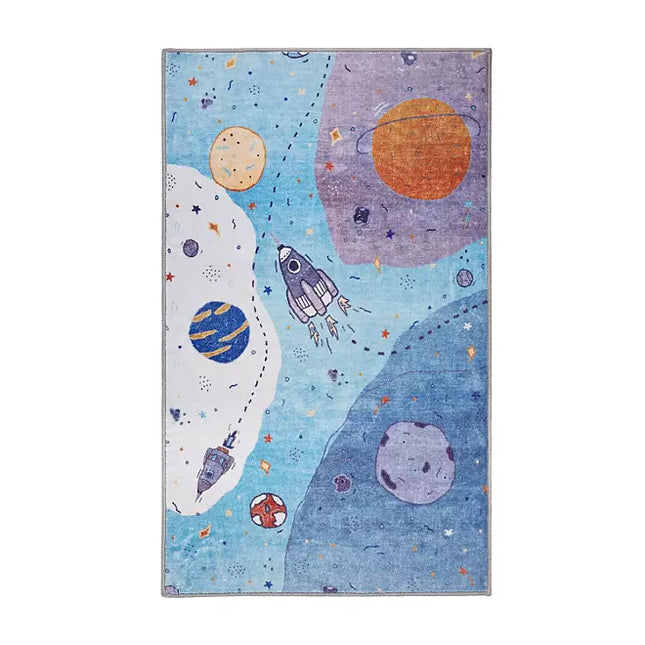 Member's Mark Everwash Washable Kids' Activity Area Rug - OUTERSPACE
