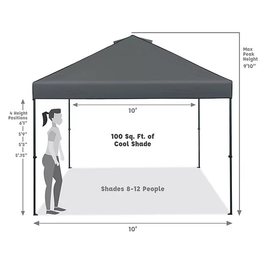 Member's Mark Easy Lift 10' x 10' Instant Canopy