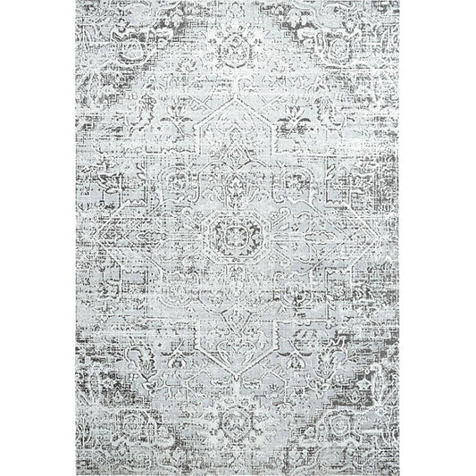 Nicole Miller New York Patio Sofia Fleur Area Rug - Light Gray/Dark Gray - 7'9"x10'2"