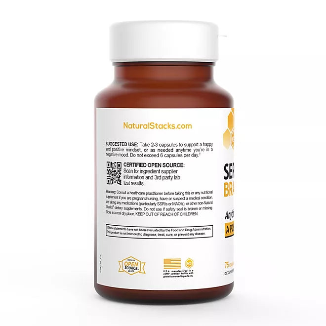 Natural Stacks Serotonin Brain Food Capsules 75 ct.