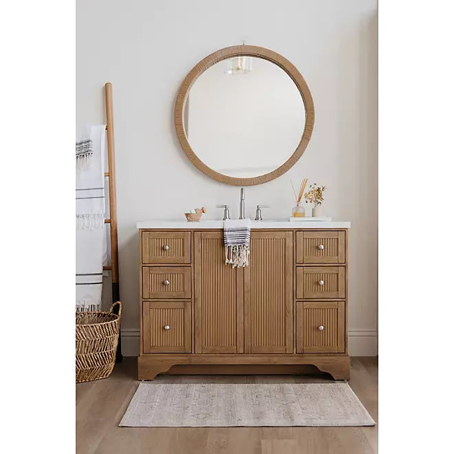 details by Becki Owens Catherine Vanity, - Warmwood - Size: 48"