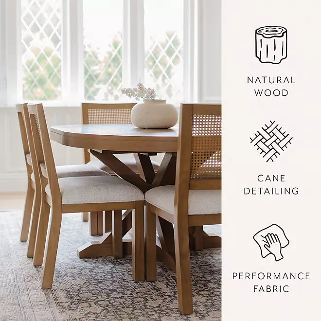 details by Becki Owens Ivy 7-Piece Set with Table and Six Chairs