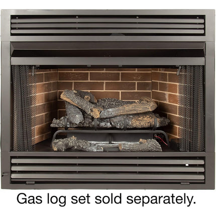 Pleasant Hearth Universal Circulating Zero Clearance 42 in. Ventless Dual Fuel Fireplace Insert