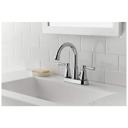 Glacier Bay Melina 4 in. Centerset Double Handle High-Arc Bathroom Faucet in Chrome HD67513W-6C01