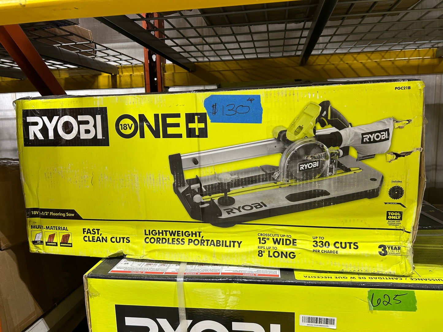 RYOBI ONE+ 18V 5.5in. Cordless Flooring Saw with Blade (Tool Only)