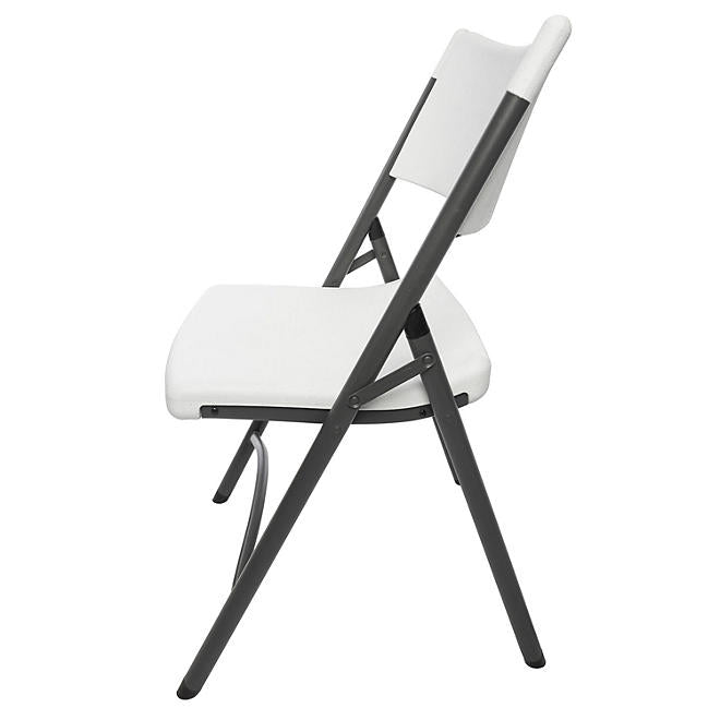 Maxchief Industrial Grade Contoured Folding Chair, White