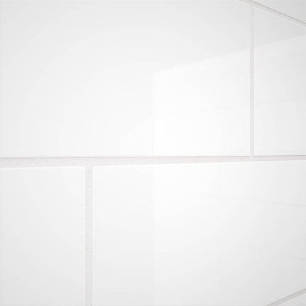 Bootz Industries NexTile 60 in. W x 32 in. D x 60 in. H Four-Piece Direct-to-Stud Composite Alcove Tub Surround in White Z041-5200-00