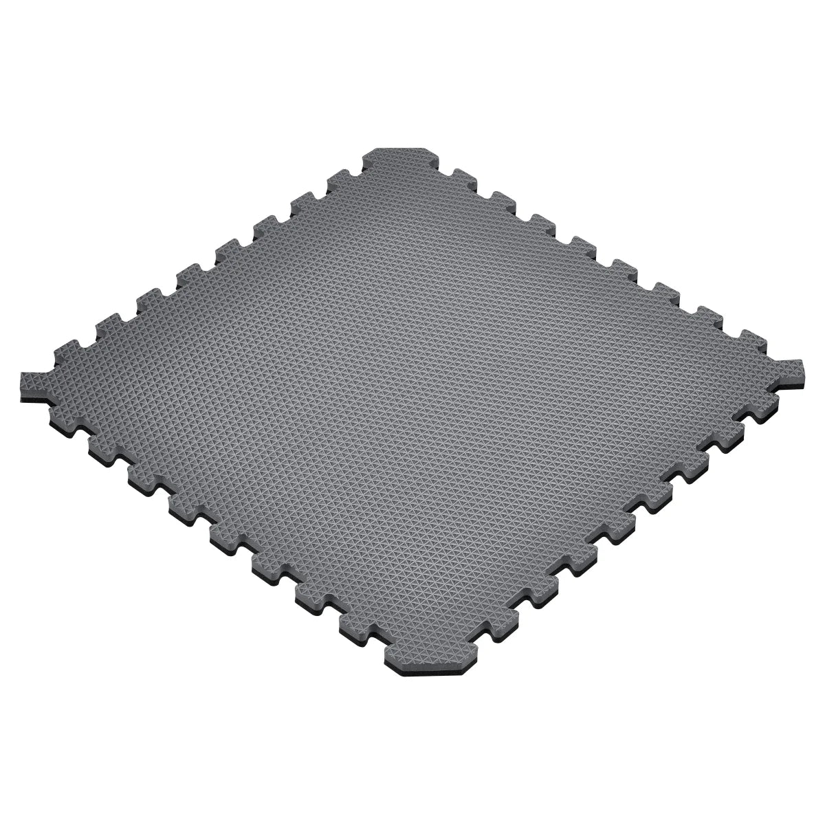 Norsk Reversible Foam Flooring, 48 sq ft., 24 in. x 24 in. Foam Mats - GRAY