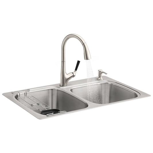 Kohler Stainless Steel Sink and Faucet Package