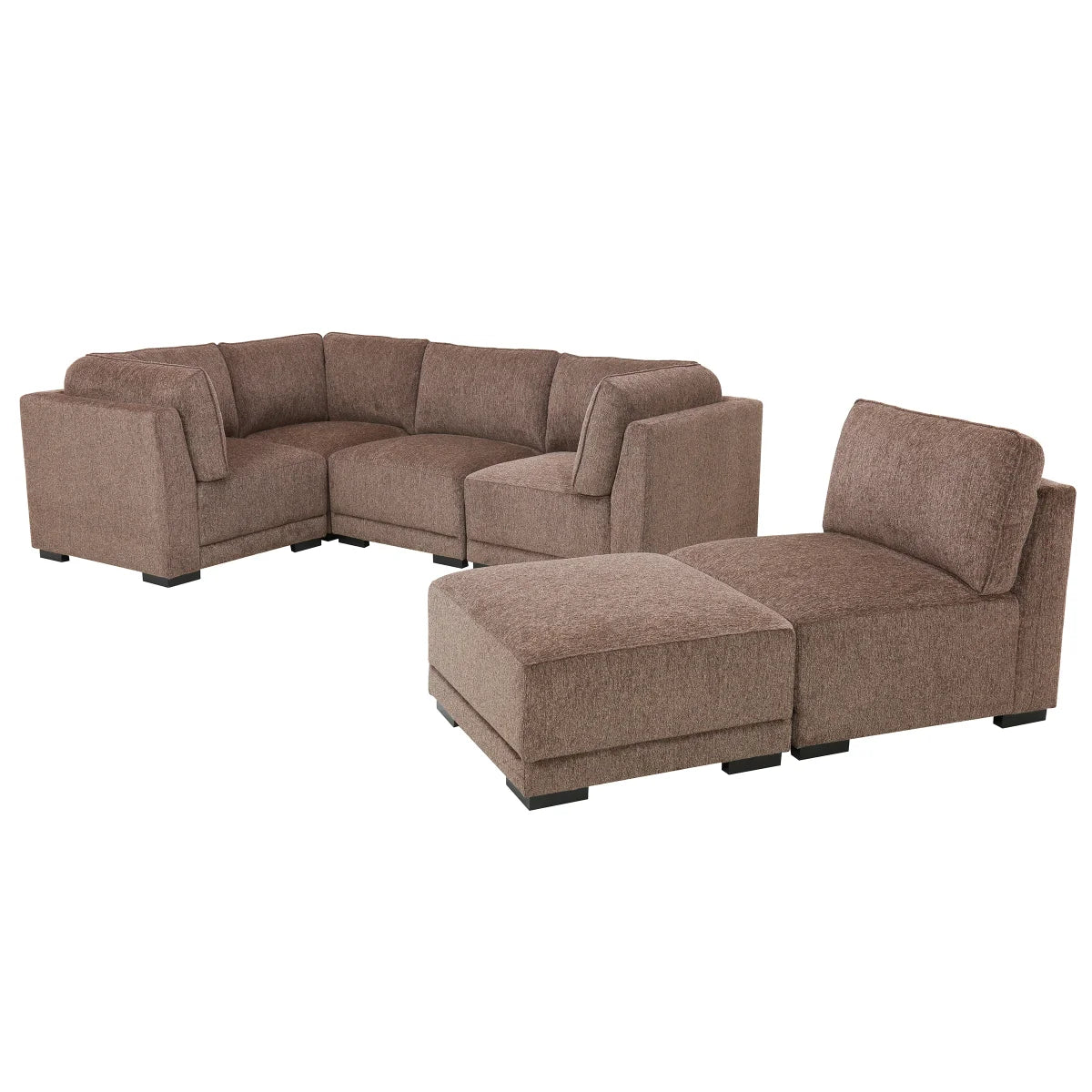 Belize Fabric Modular Sectional - 6pcs