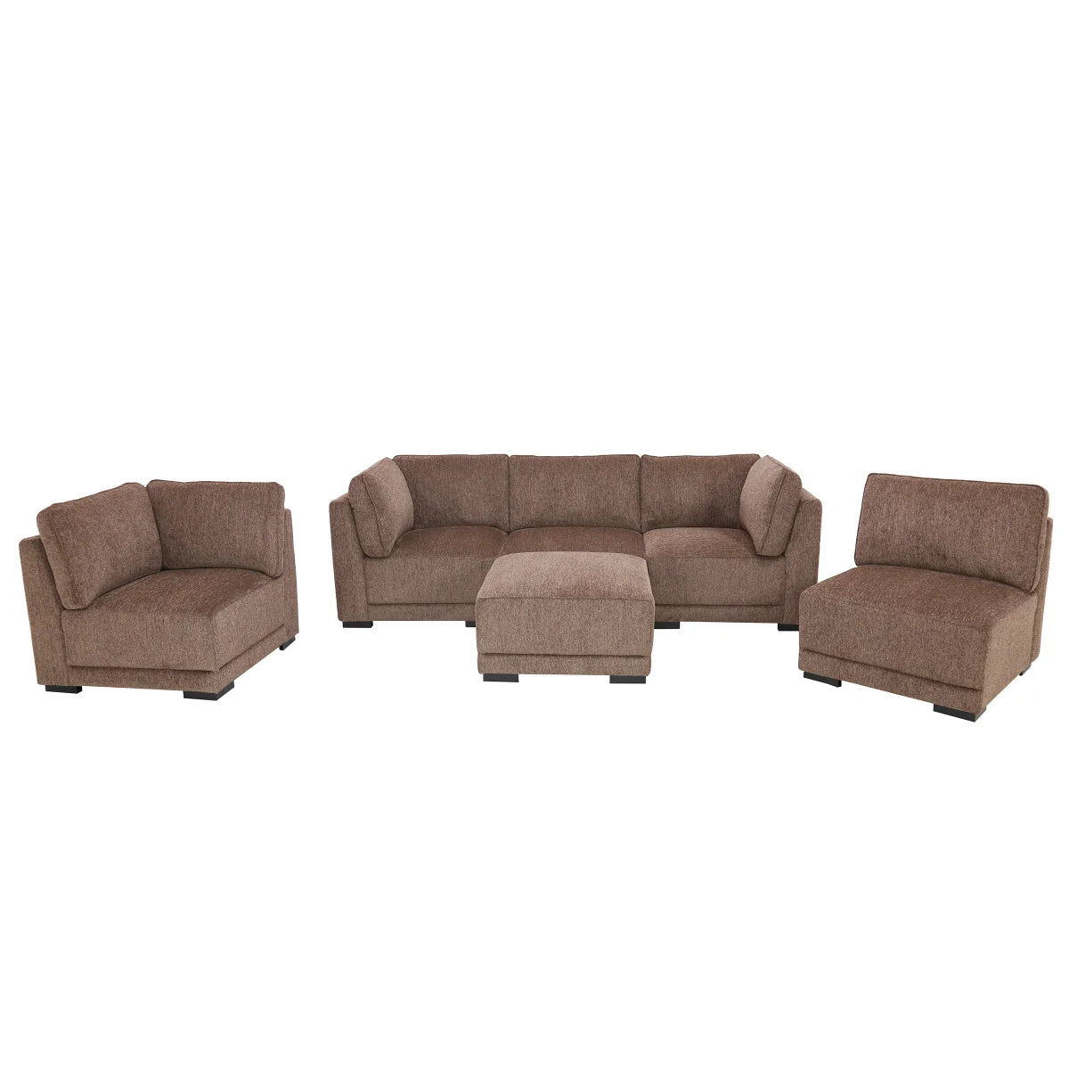 Belize Fabric Modular Sectional - 6pcs