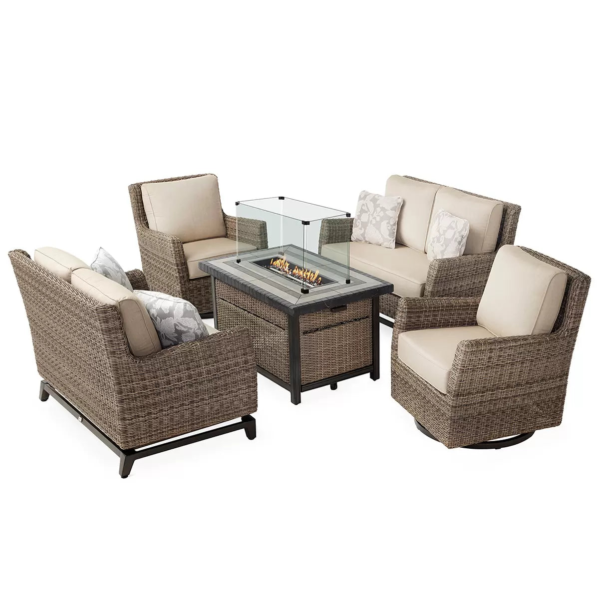 Agio Anderson Fire Seating 5 Piece Set