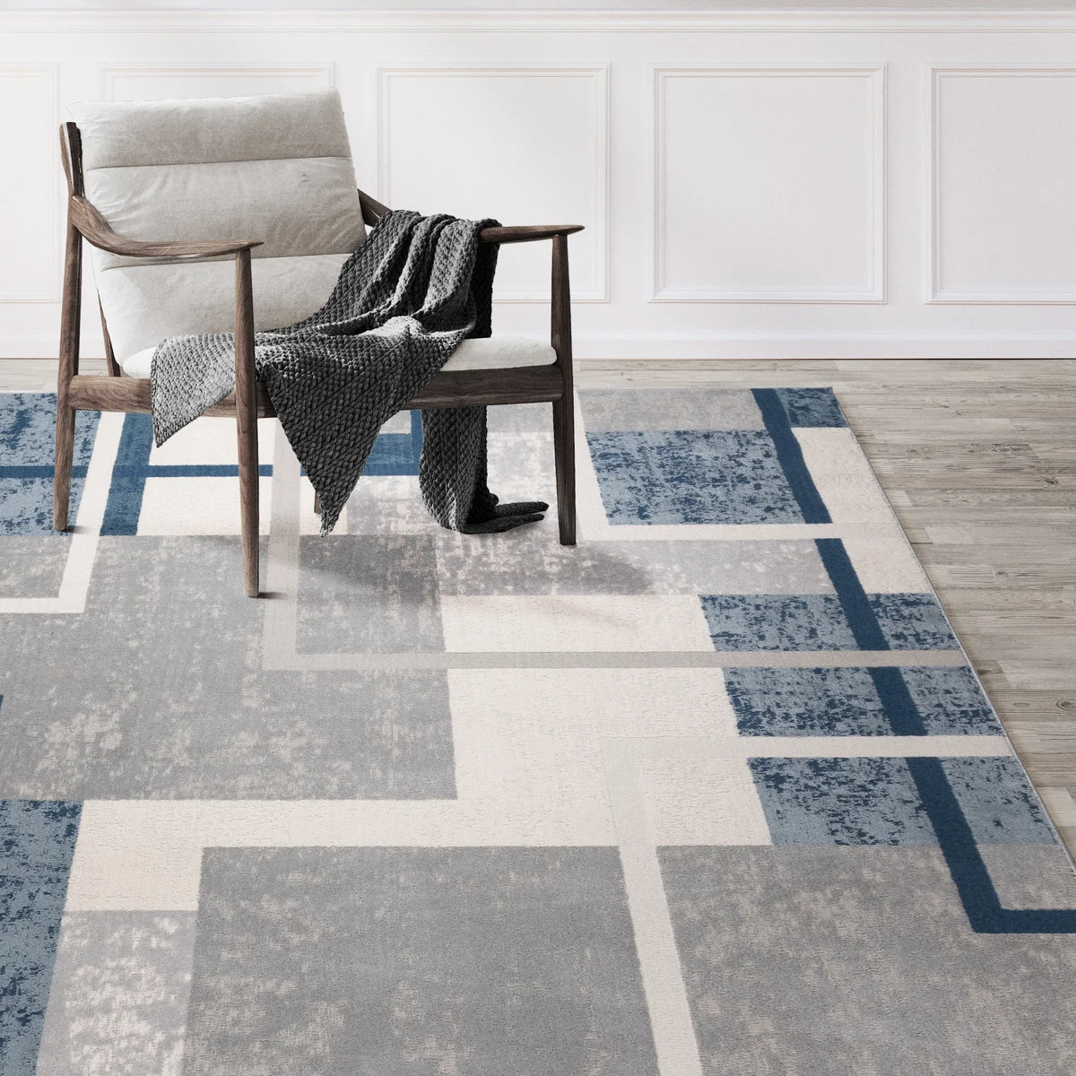 Eden Rug Collection, Abstract Geo, 5ft. 3in. x 7ft.