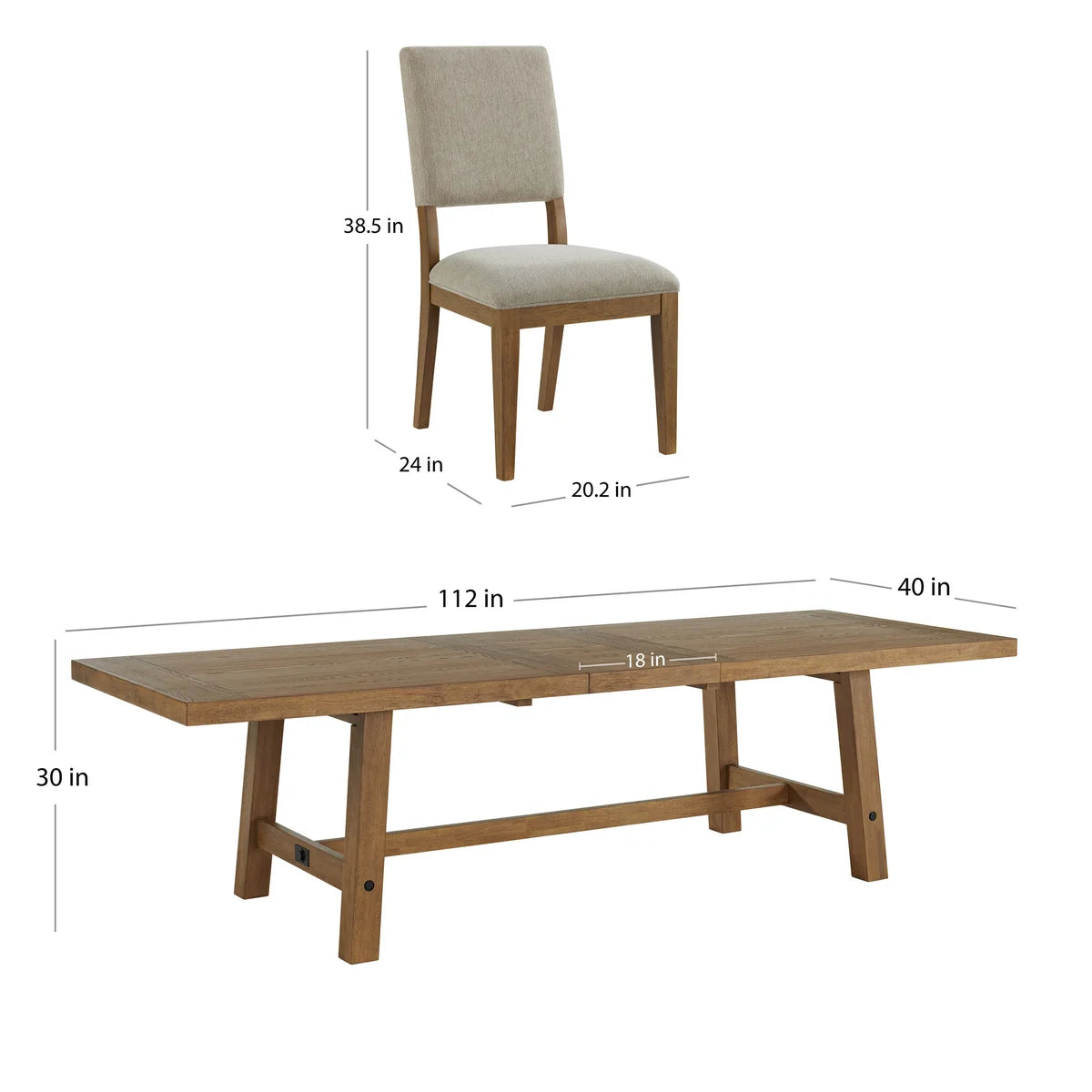 Graham 8-piece Dining Table Set