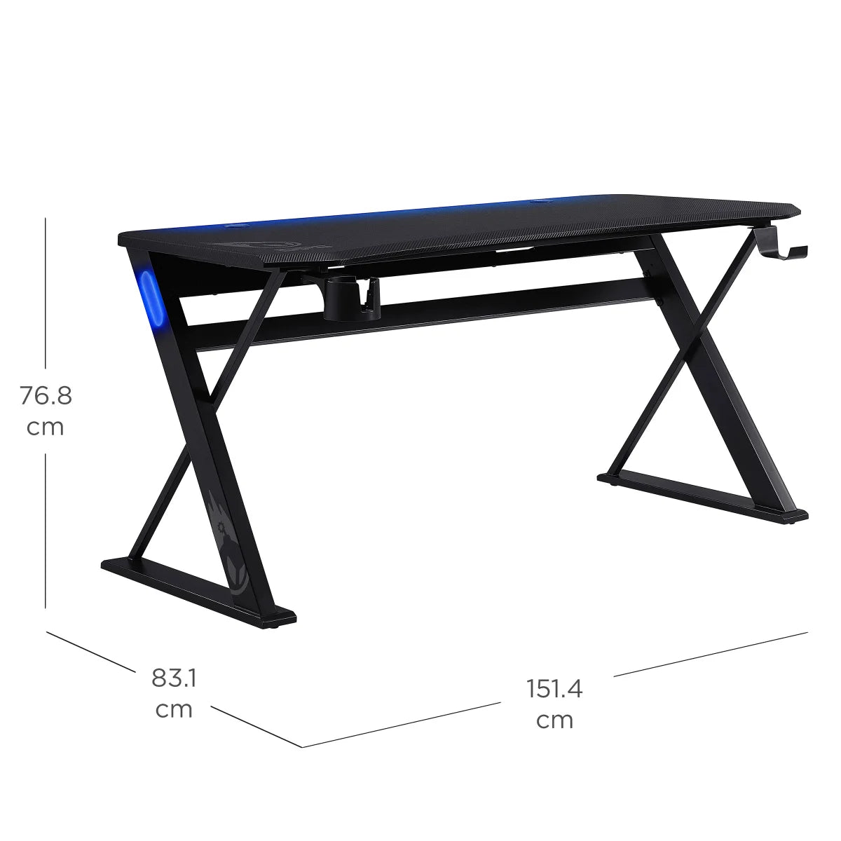 DPS Radius 151.4 cm (59.6 in.) Gaming Desk