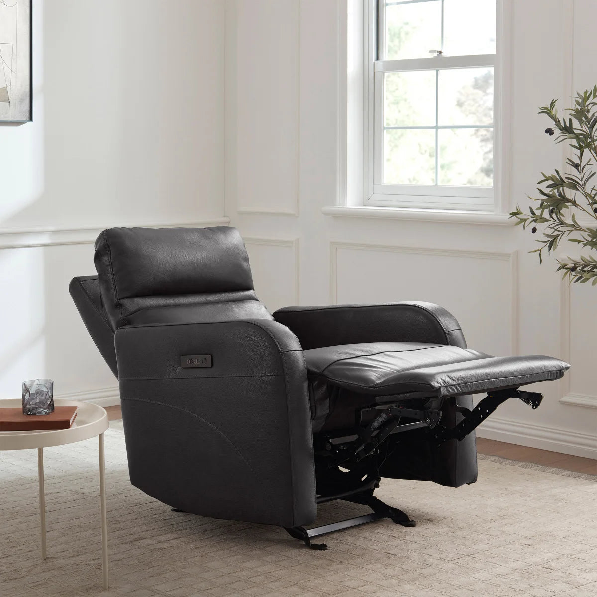 Aldryn Leather Power Glider Recliner