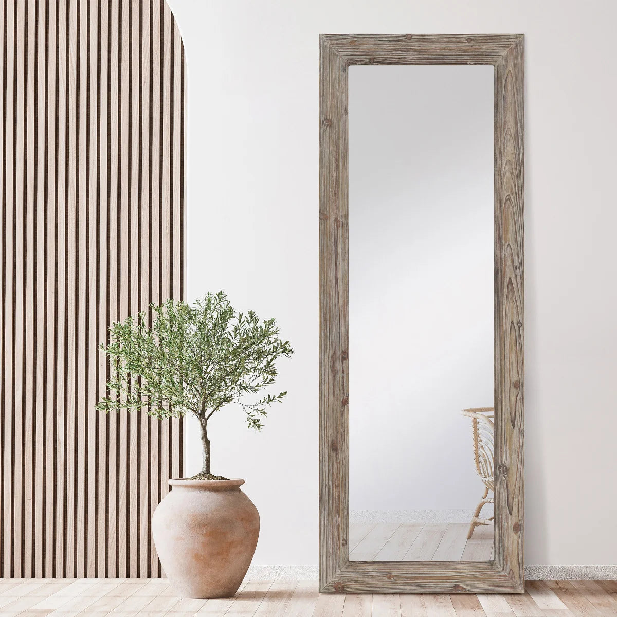 Earnest Wood Frame Floor Mirror