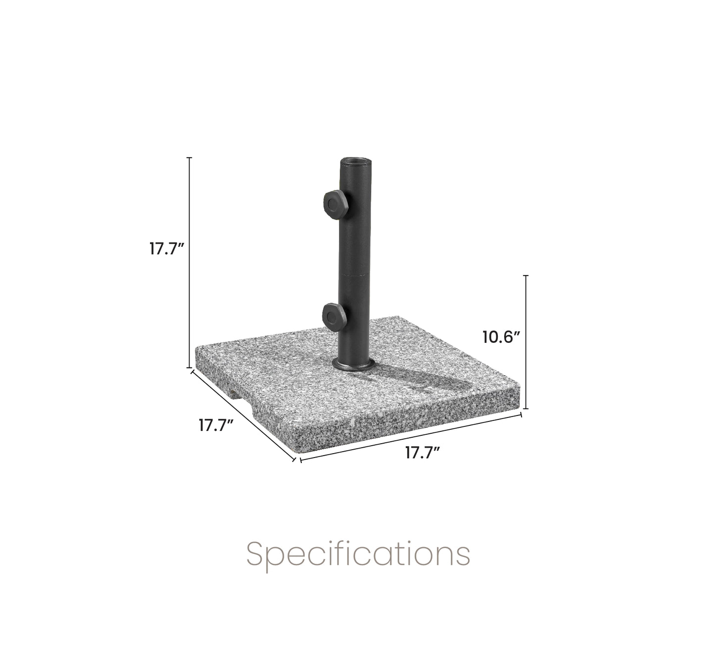 SunVilla Pembrooke 59.5 lb. Granite Umbrella Base