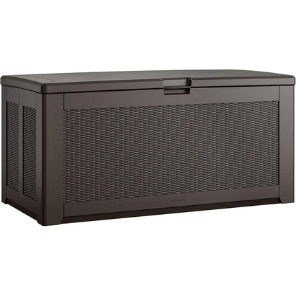 Rubbermaid 134 Gal. XL Resin Deck Box, Dark Walnut (2119055)