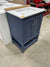 Tupelo 24 in. W x 19 in. D x 34 in. H Single Sink Bath Vanity in Midnight Blue with White Engineered Stone Top (Cracked Top)