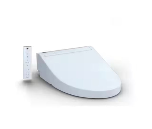 C5 Washlet Electric Heated Bidet Toilet Seat for Elongated Toilet in Cotton White