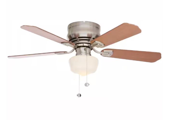 Middleton 42 in. LED Indoor Brushed Nickel Ceiling Fan with Light Kit