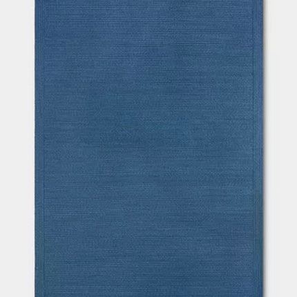 7'x10' Natural Woven Rectangular Braided Outdoor Area Rug Heathered Blue - Threshold