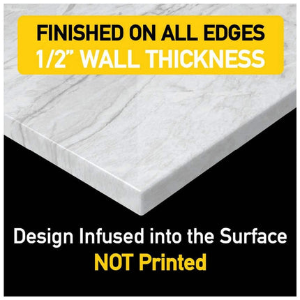 CASTICO 32 x 60x84 in. Solid Composite Stone Alcove Shower Insert Wall and Base Combo Kit, Nickel Door, Niche and Drain - Reversible CSBNB3260WHSLSL