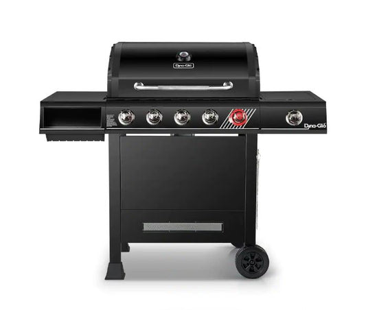 Dyna-Glo 5-Burner Propane Gas Grill in Matte Black with TriVantage Multifunctional Cooking System