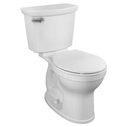 Champion Two-Piece 1.28 GPF Single Flush Round Chair Height Toilet with Slow-Close Seat in White