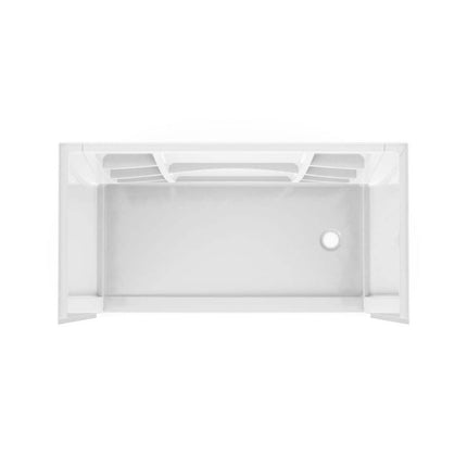 MAAX Interflo 60 in. L x 30 in. W x 73 in. H 5-Piece Alcove Shower Kit with Direct-to-Stud Walls and Right Drain Shower Pan 107730-000-001-002