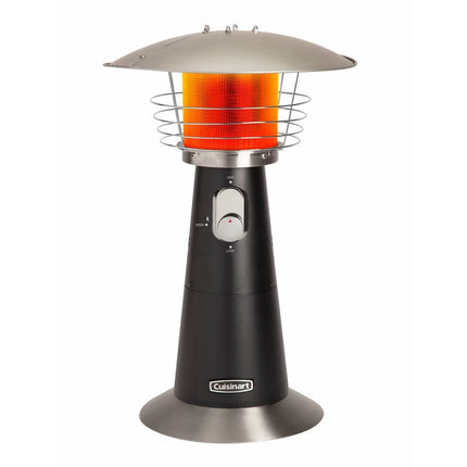 Cuisinart Table Top Patio Heater - 11,000 BTU Portable Propane Heater, Black