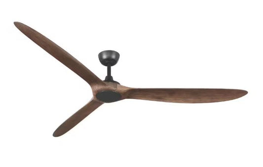 Home Decorators Collection Tager 72 in. Smart Indoor/Outdoor Matte Black with Whiskey Barrel Blades Ceiling Fan with Remote Powered by Hubspace