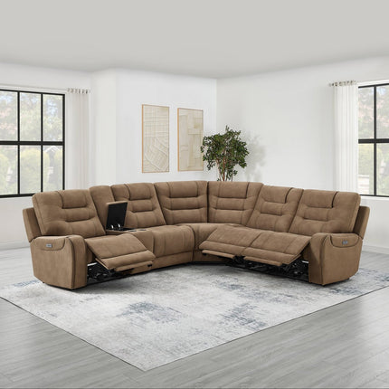 Barcalounger Carmelo Fabric Power Sectional - Image 3
