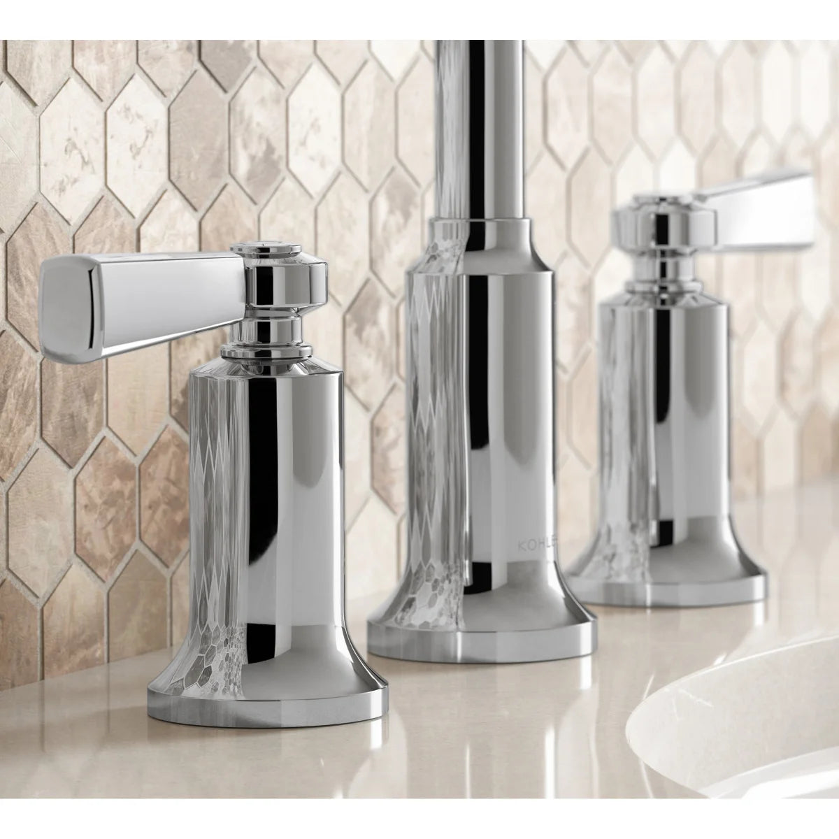 Kohler Aderlee Widespread Bathroom Faucet - CHROME