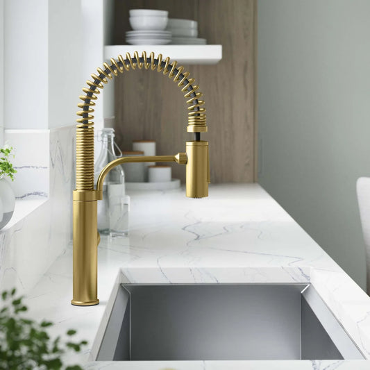 Kohler Provo Semi-Pro Kitchen Faucet - GOLD