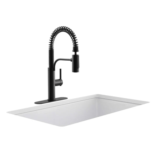 Kohler Provo Semi-Pro Kitchen Faucet - Matte Black