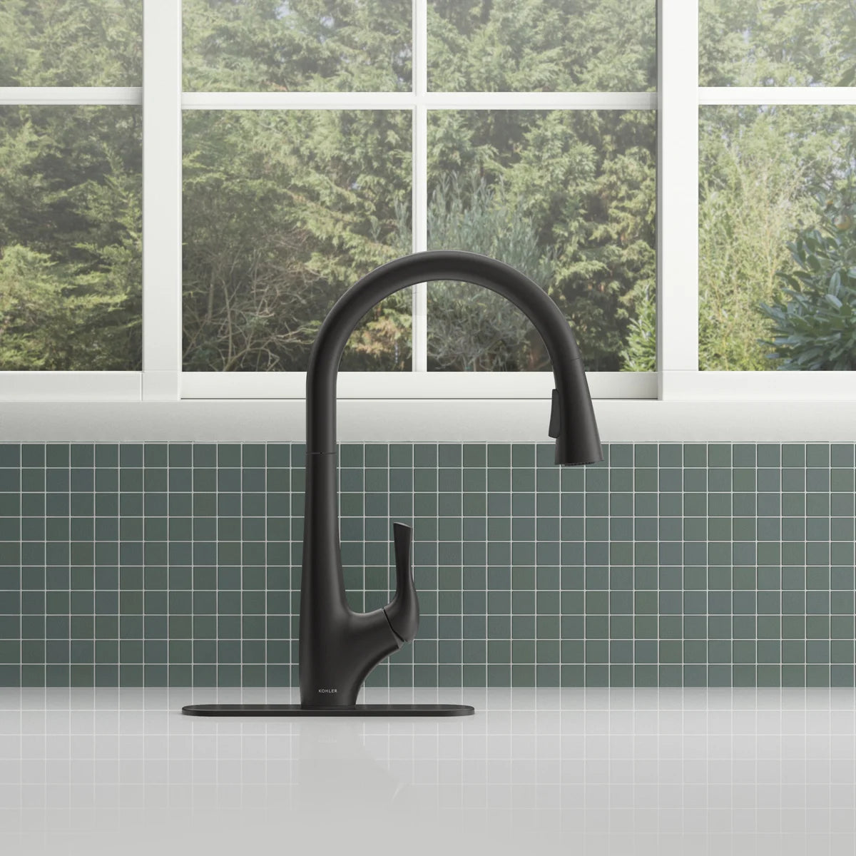 Kohler Bevin Pull-Down Kitchen Faucet - Matte Black