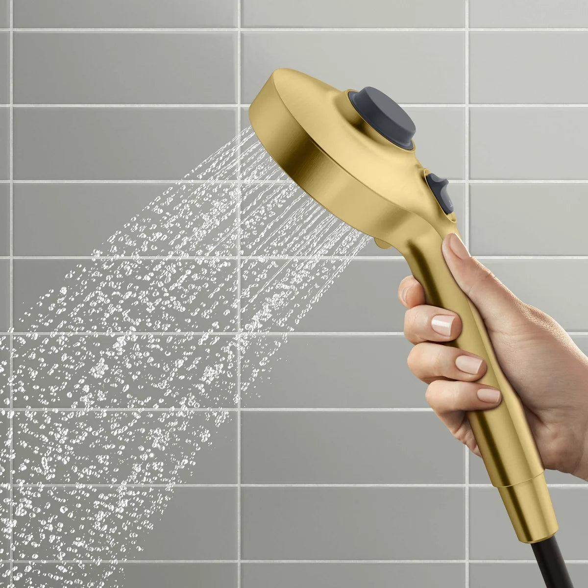 Kohler Prone 3-in-1 Multifunction Shower Head with PowerSweep - Gold