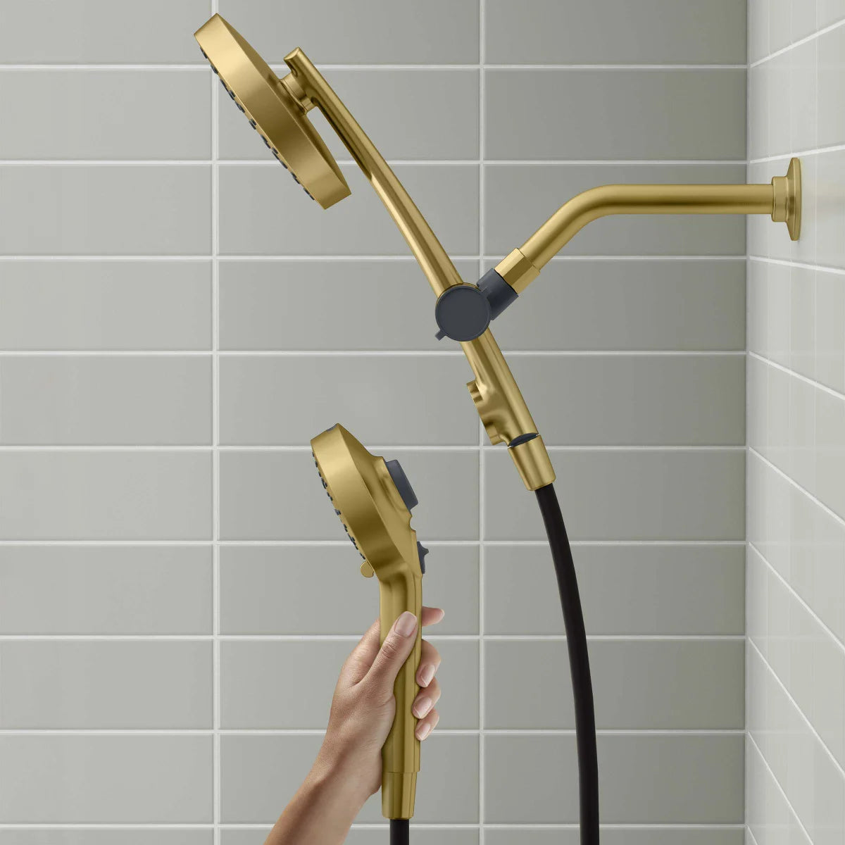 Kohler Prone 3-in-1 Multifunction Shower Head with PowerSweep - Gold