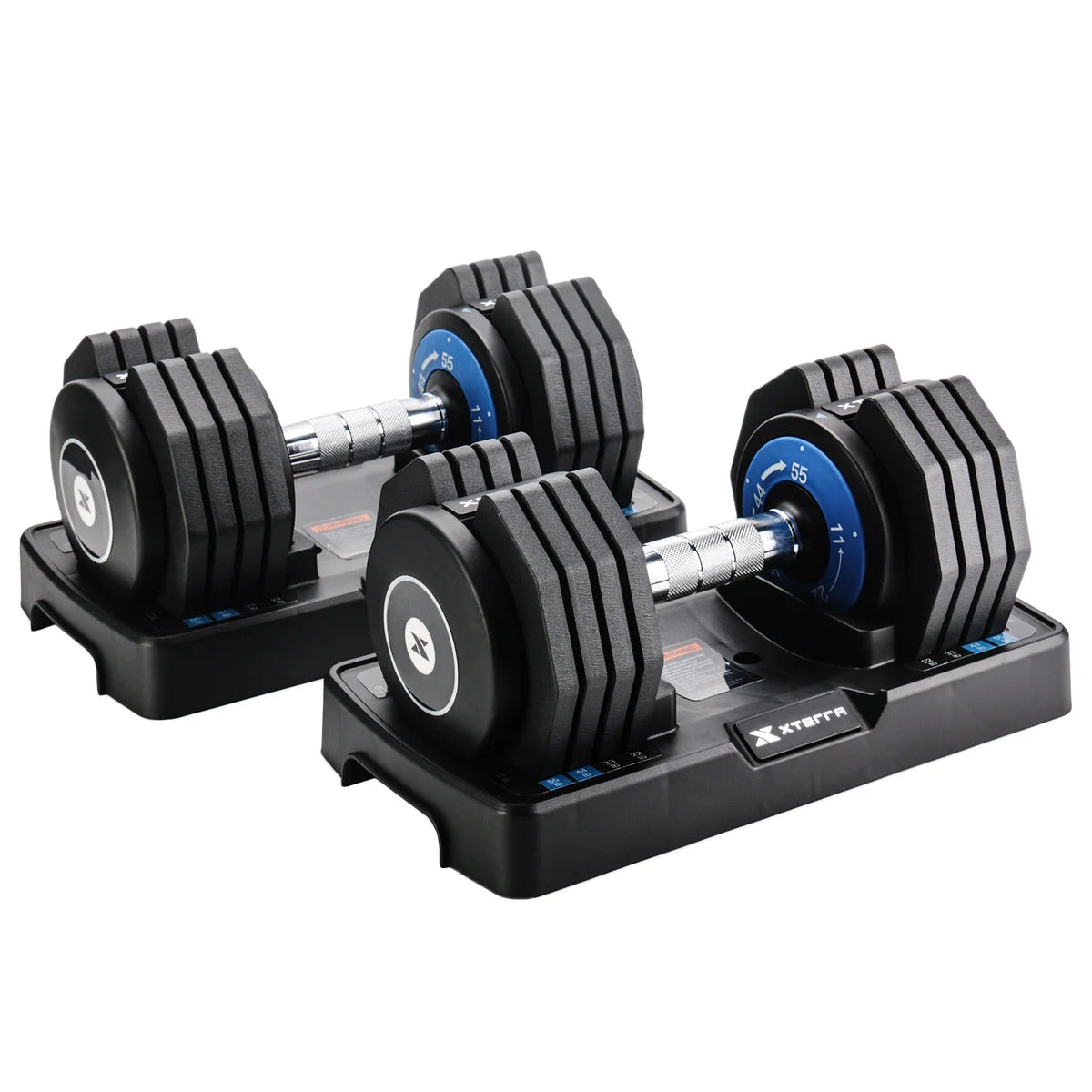 Xterra Adjustable Dumbbells Set - 55lbs Weight without Stand