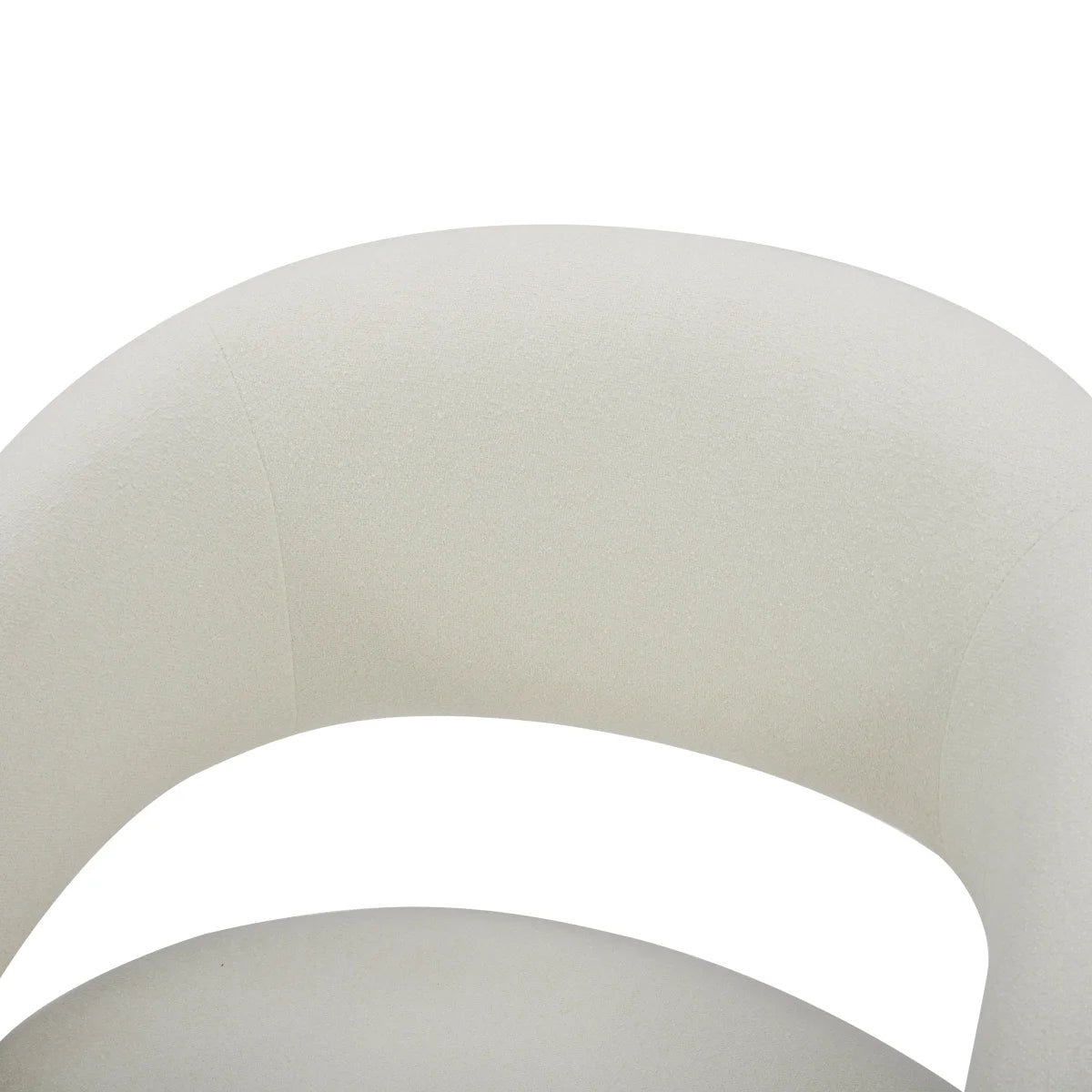 Alivia Fabric Rolling Chair (Ivory)