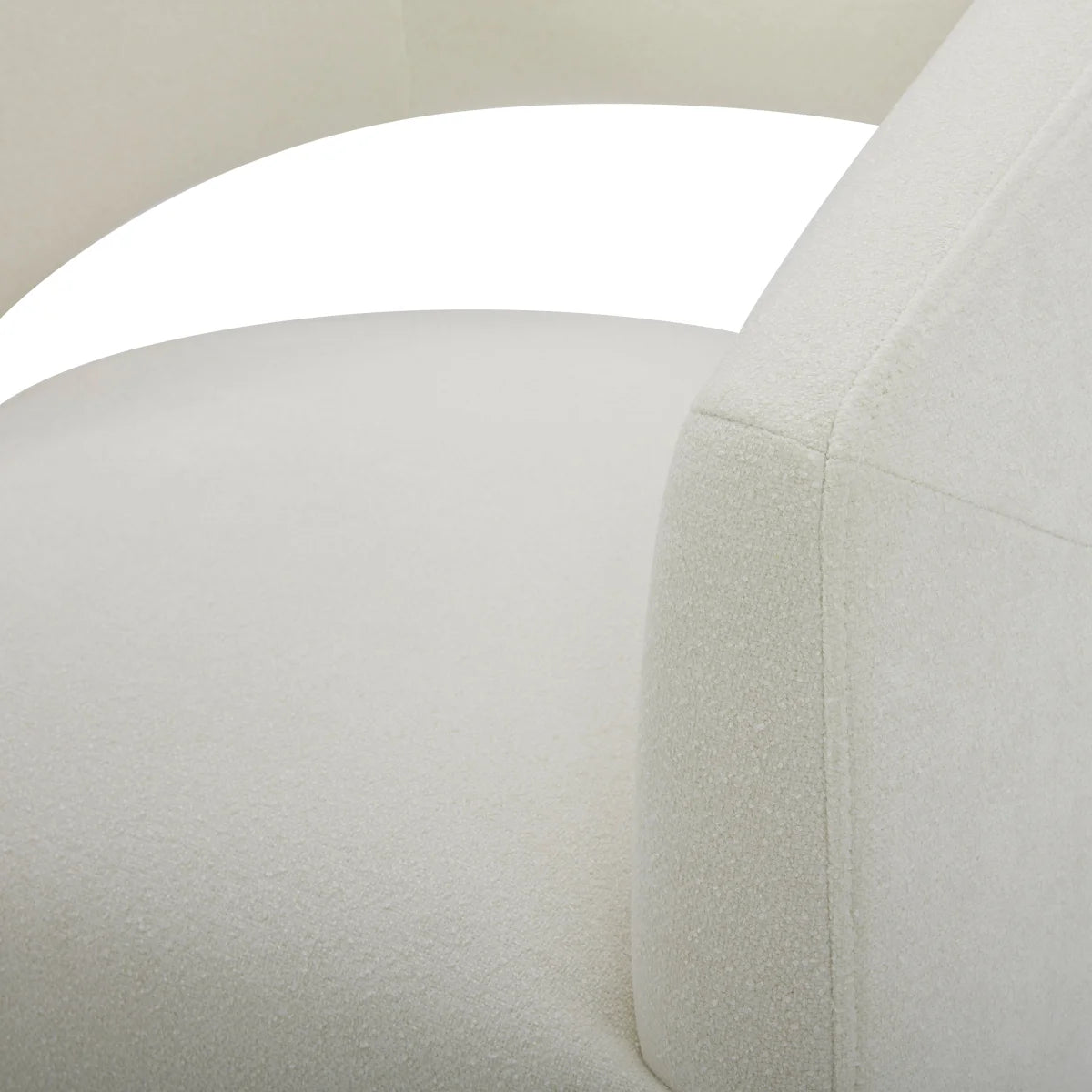 Alivia Fabric Rolling Chair (Ivory)